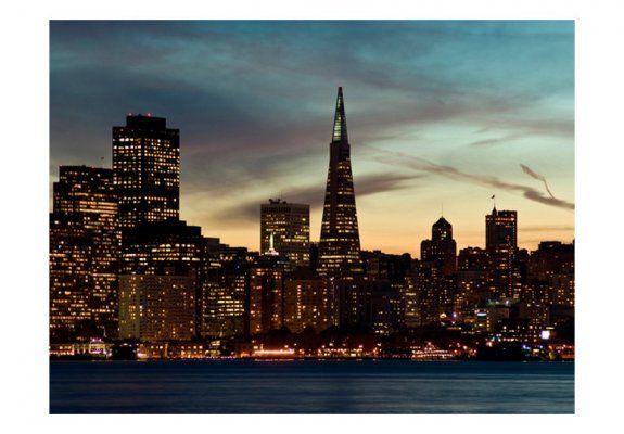 Fototapeta - Panorama San Francisco o zmierzchu
