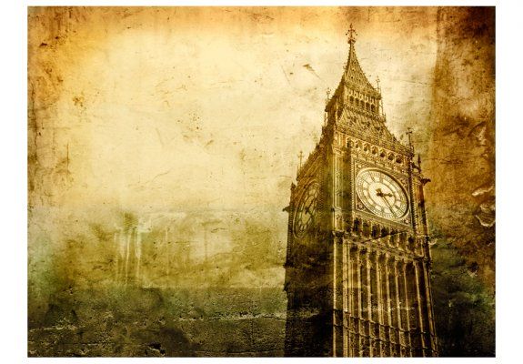 Fototapeta - Big Ben - stare zdjęcie Londynu