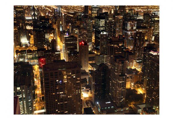 Fototapeta - Miasto nocą - Chicago, USA
