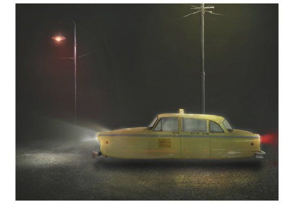 Fototapeta - Lost taxi