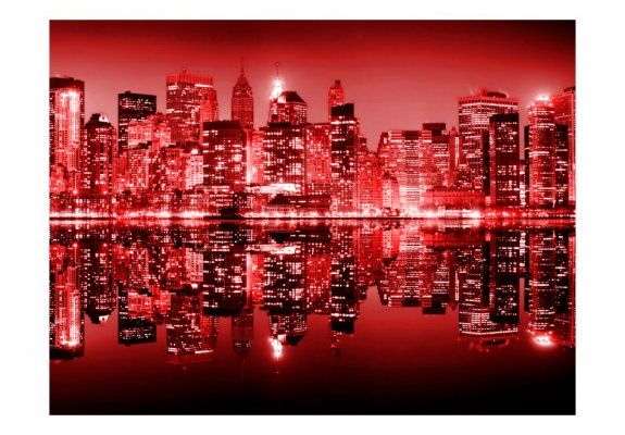 Fototapeta - Red-hot NYC
