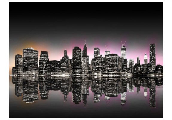 Fototapeta - Colorful glow over NYC