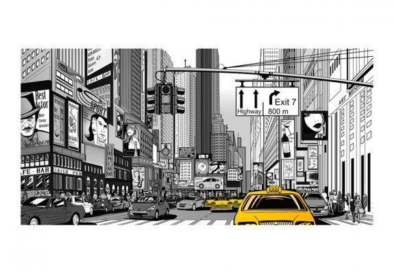 Fototapeta XXL - Żółte taksówki - Nowy Jork