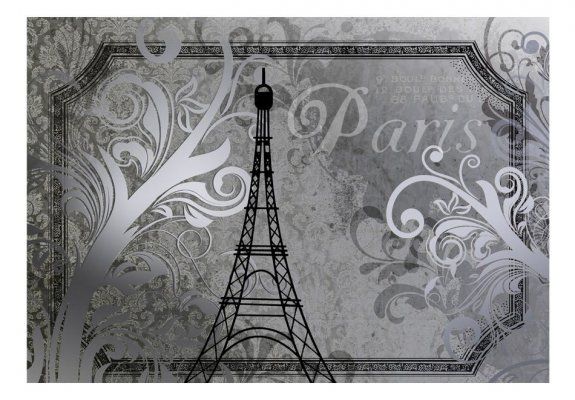 Fototapeta - Vintage Paris - srebrny