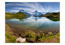 Fototapeta - Góry odbijające się w tafli jeziora, Szwajcaria