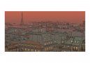 Fototapeta XXL - Wieczorna zorza nad Paryżem