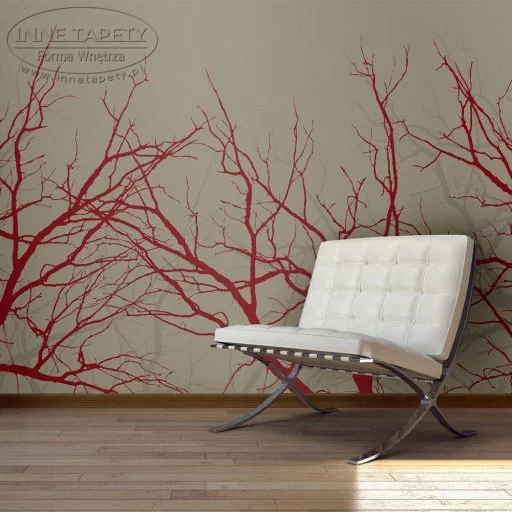 Fototapeta - Red-hot branches