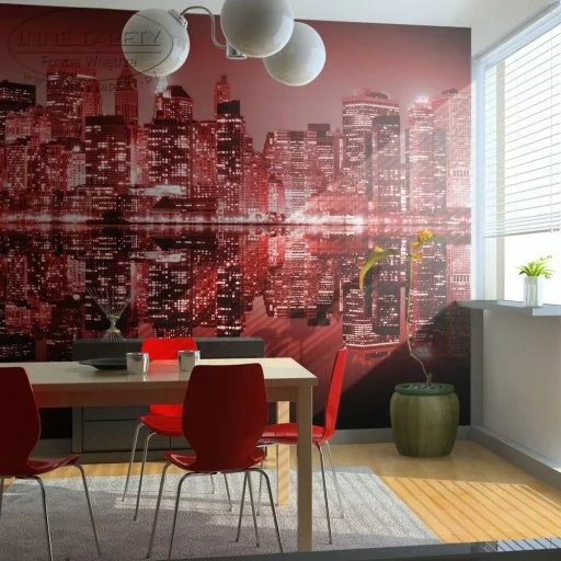 Fototapeta - Red-hot NYC