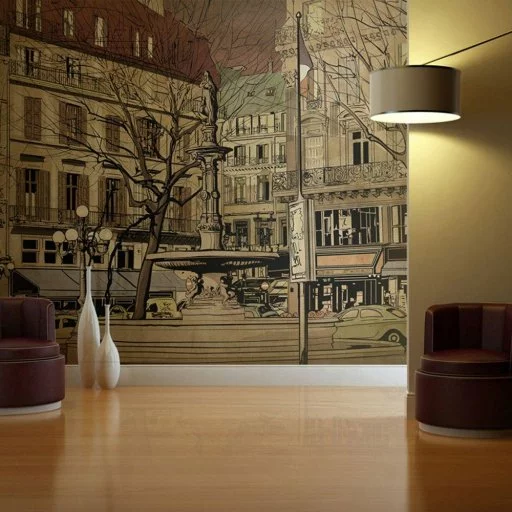 Fototapeta - Parisian fountain