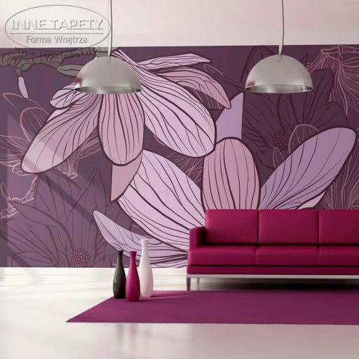 Fototapeta - Fioletowe magnolie