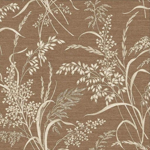 Tapeta GRANDECO A84304 TRAWY KŁOSY BOHO BRĄZ