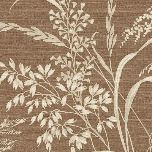 Tapeta GRANDECO A84304 TRAWY KŁOSY BOHO BRĄZ