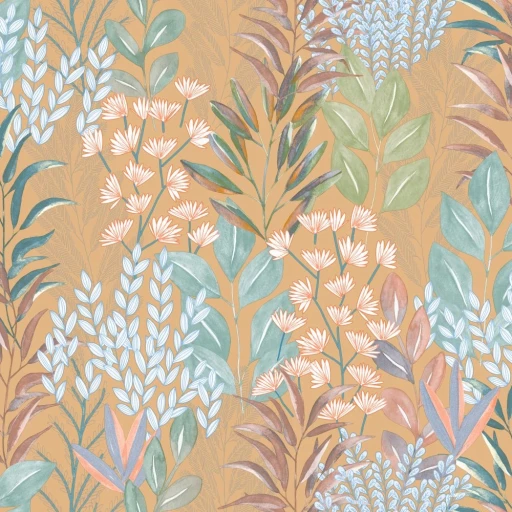 Tapeta UGEPA M86902 KWIATY TRAWY BOHO KOLOROWE