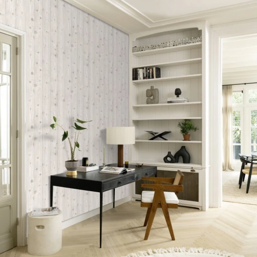 Tapeta RASCH 285208 DESKA BIELONA
