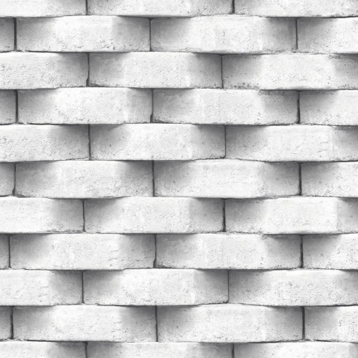 Tapeta UGEPA L57129 CEGŁA BIAŁA 3D BETON