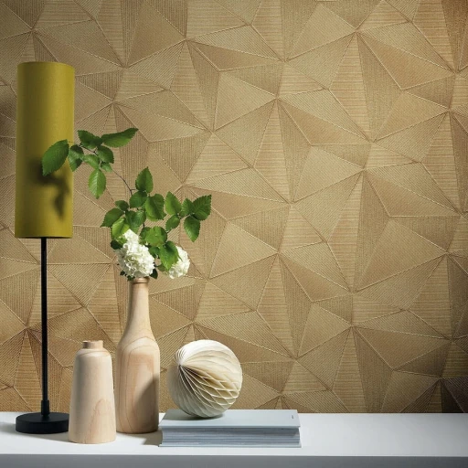 Tapeta ERISMANN 10106-30 GEOMETRYCZNA 3D ZŁOTA