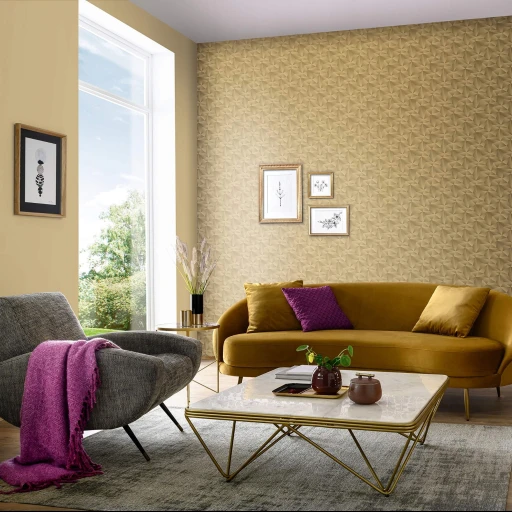 Tapeta ERISMANN 10106-30 GEOMETRYCZNA 3D ZŁOTA