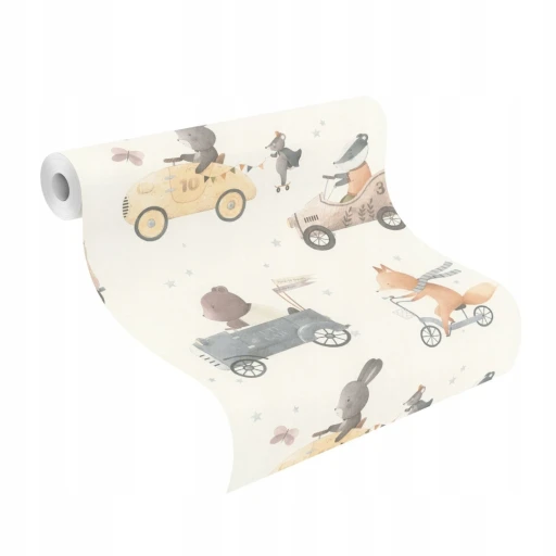 Tapeta RASCH 301878 AUTA SAMOCHODY RETRO