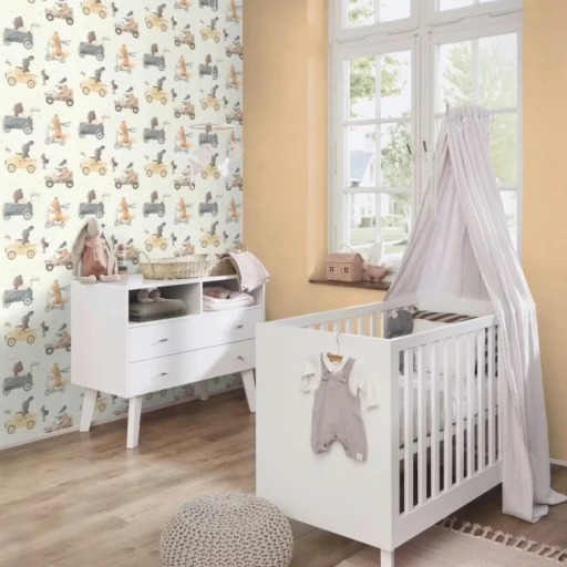 Tapeta RASCH 301878 AUTA SAMOCHODY RETRO