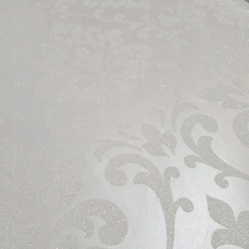 Tapeta RASCH 509540 ORNAMENT BROKAT PERŁA ECRU